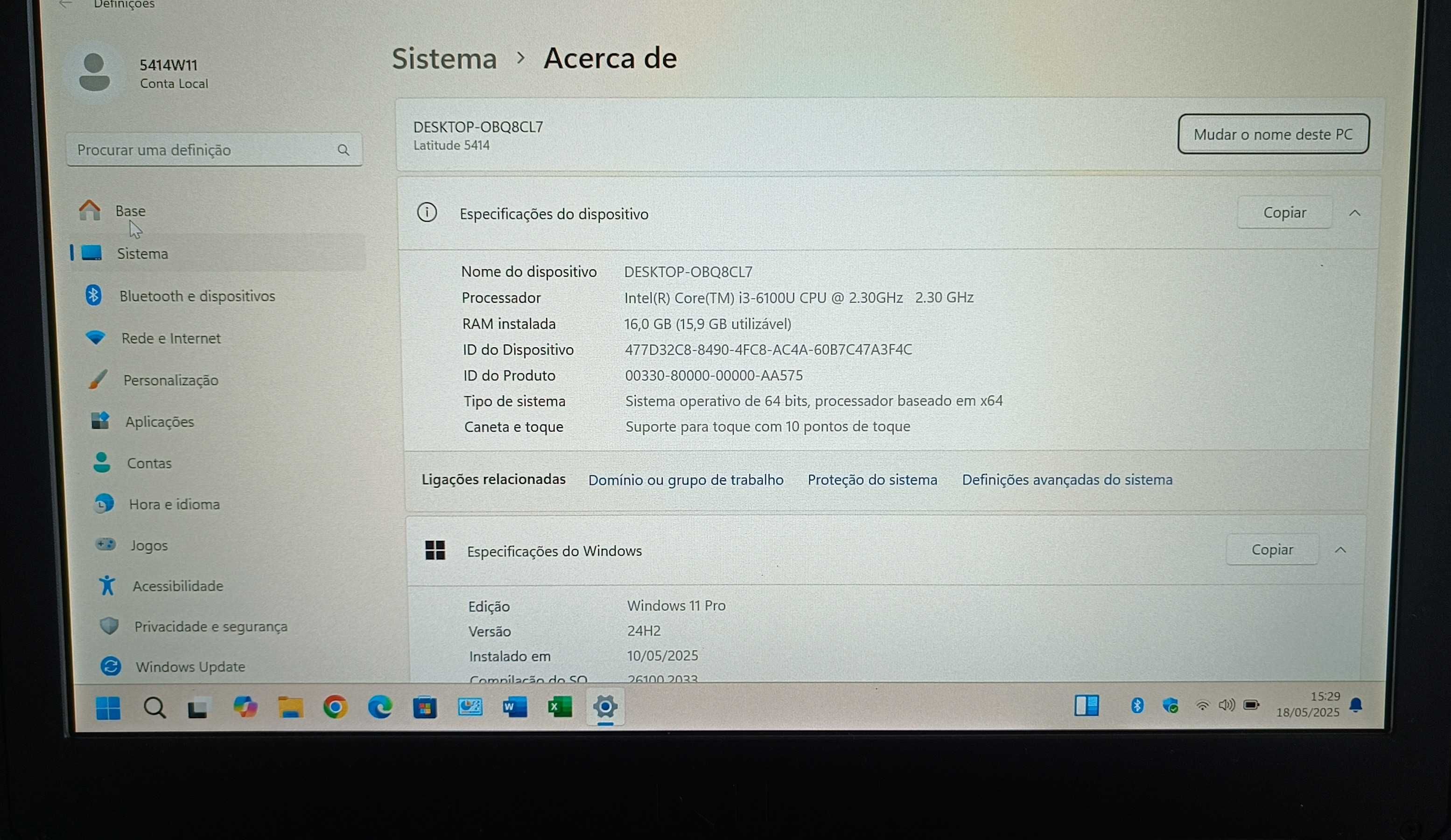 Dell Latitude 14 5414 Rugged FHD Touchscreen/16GB RAM/SSD
