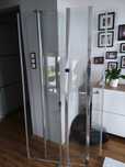 Kabina prysznicowa 90cm Sanplast + brodzik 90 cm. Komplet z odlywem