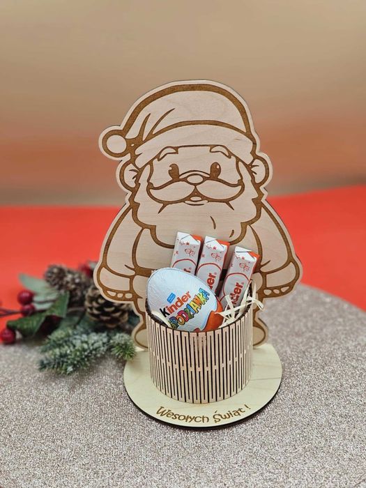 Mikołaj na słodycze z imieniem prezent na Mikołajki Święta grawer