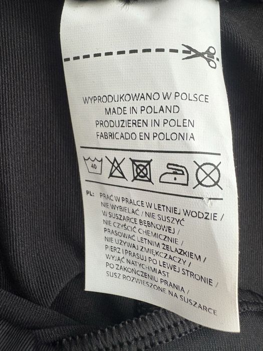 Legginsy sportowe Gym Glamour M czarno-białe – elastyczne i wygodne!