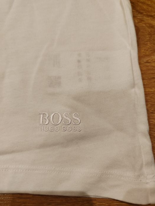 Męski biały top podkoszulek Hugo Boss