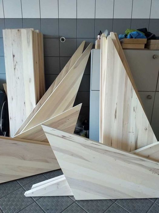 Schody trepy stopnice parapety blaty buk dąb wiąz