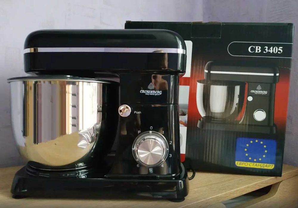 Кухонный комбайн Crownberg CB-3405 тестомес/миксер/блендер 5л 2200 вт