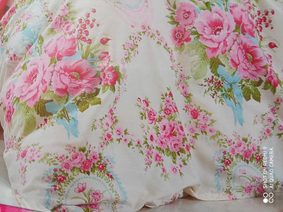 Komplet pościeli satyna b Collection World 160x200 cm shabby chic nowa