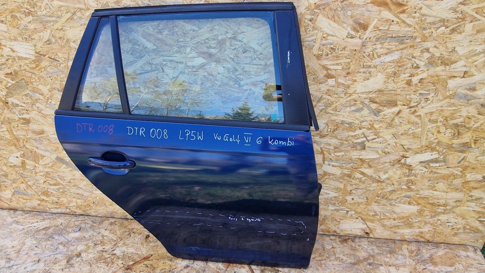 VW GOLF 6 VI KOMBI DRZWI TYŁ TYLNE PRAWE PRAWY KOD LAK. LP5W