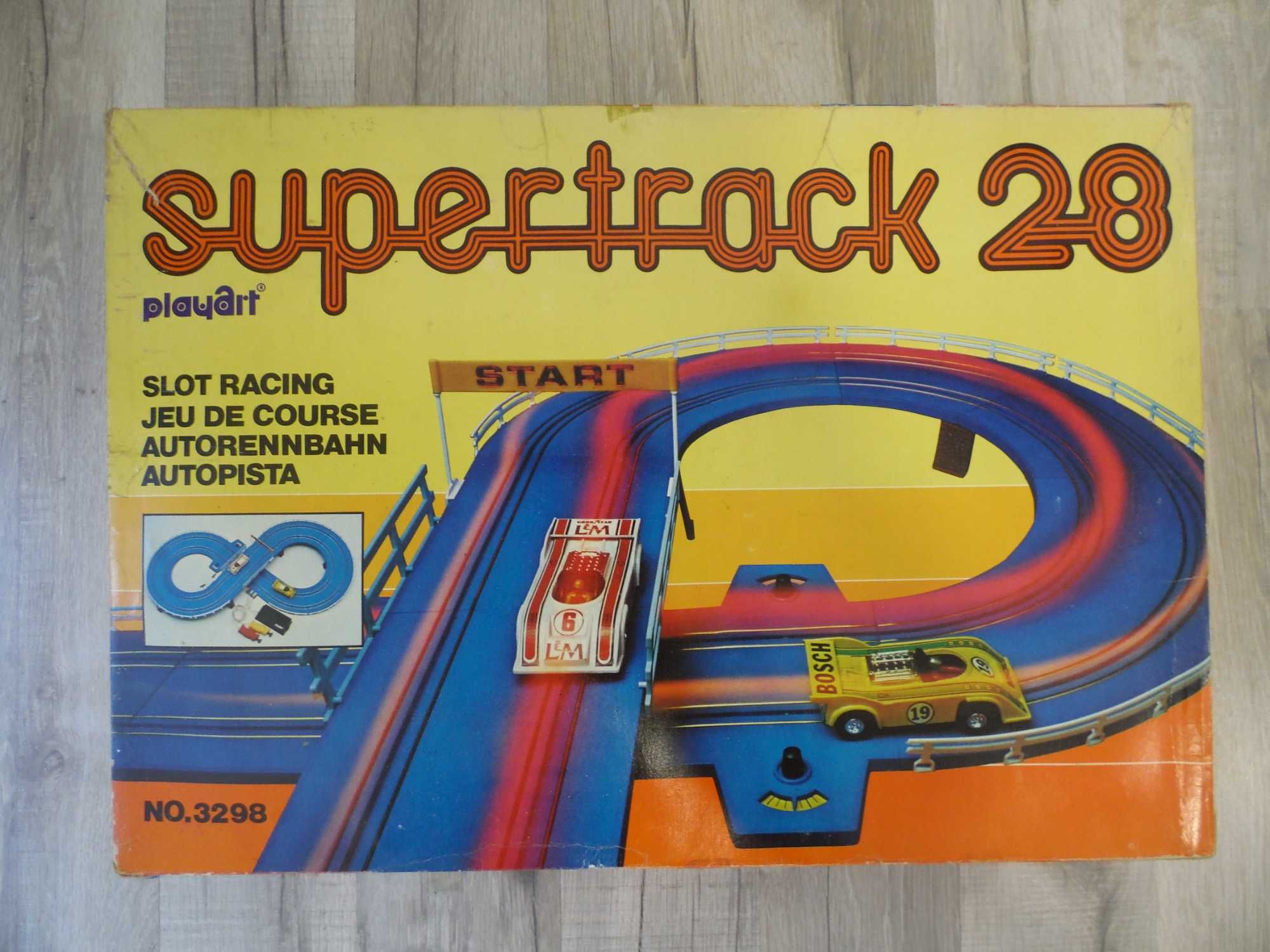 Antiga Pista Slot Cars Playart Supertrack 28