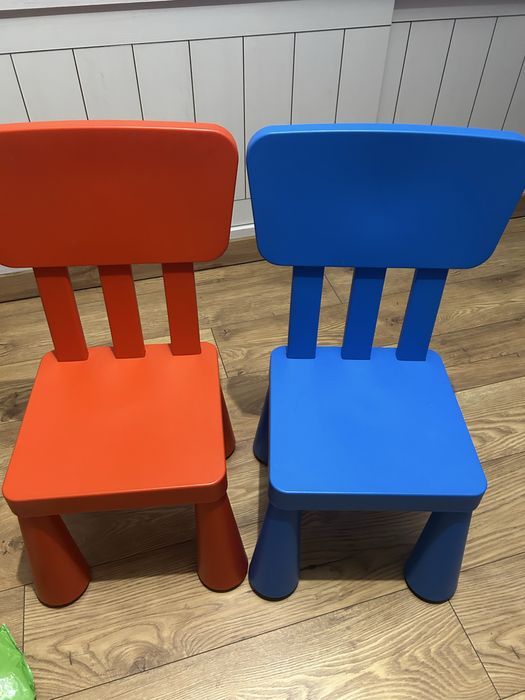 stolik dzieciecy ikea mammut +2 krzesla