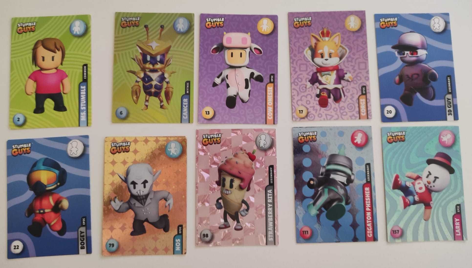 Cartas Stumble Guys 1ª e 2ª Edições