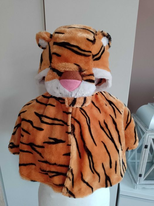 NOWY strój pelerynka TYGRYSA TYGRYSKA TYGRYS  przebranie 86/98 (413)