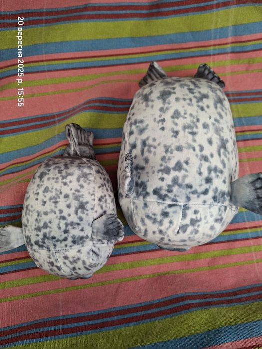 Тюлень 20 30 40 см і 4 тюленята