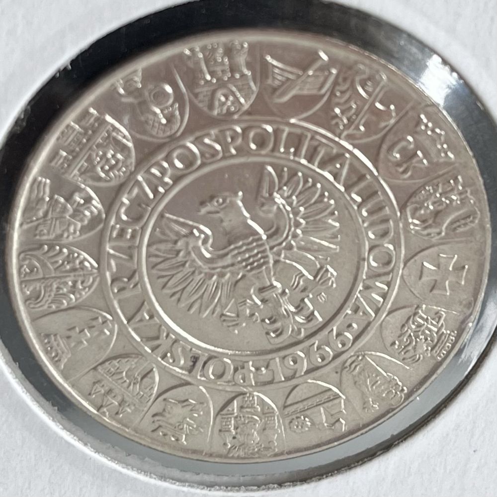 100 zl srebrne Mieszko i Dąbrowka 1966 PRL