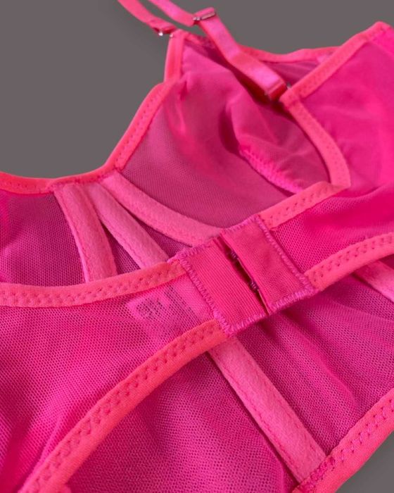 Комплект жіночої білизни, колір неонової фуксії. Новий (S)