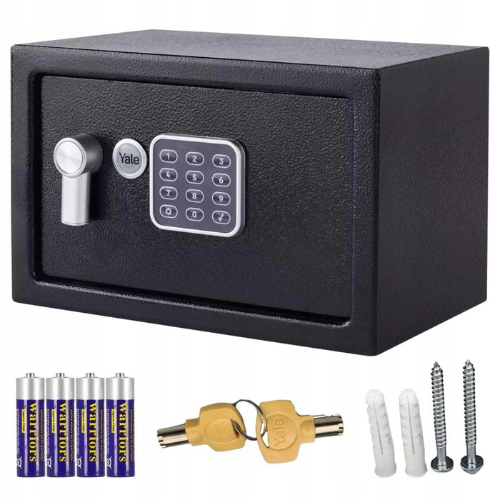 Sejf domowy na kod kluczyk zamek elektroniczny Yale YSV/200/DB2