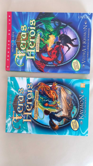 Conjunto 2 livros da colecção Feras e Heróis