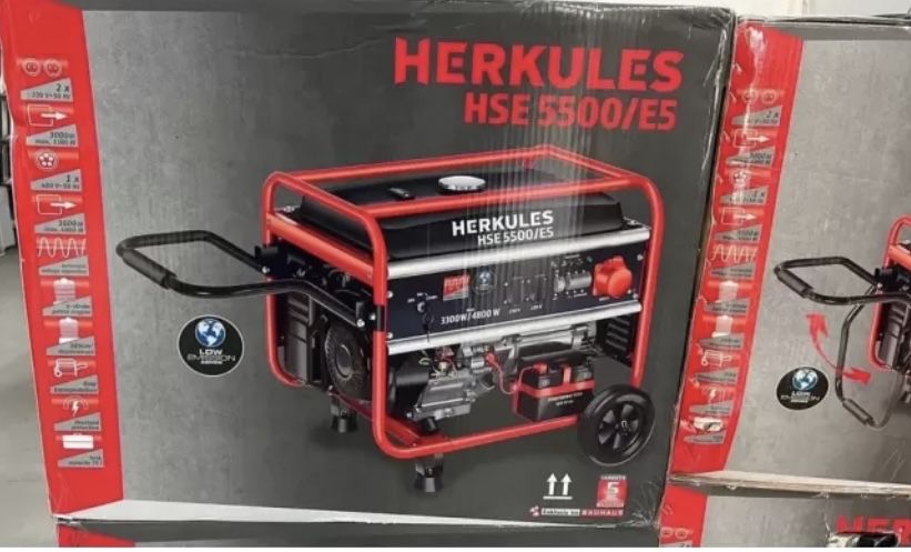 Генератор бензиновий Einhell Hercules HSE 5500/E5 4,5 кВт/4,8 кВт