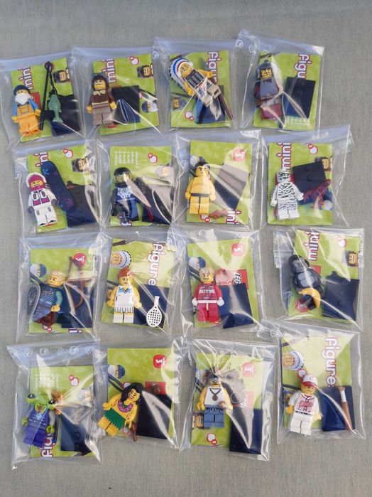 Lego 16 Minifiguras Series 3 Colecção Completa com Folhetos Originais