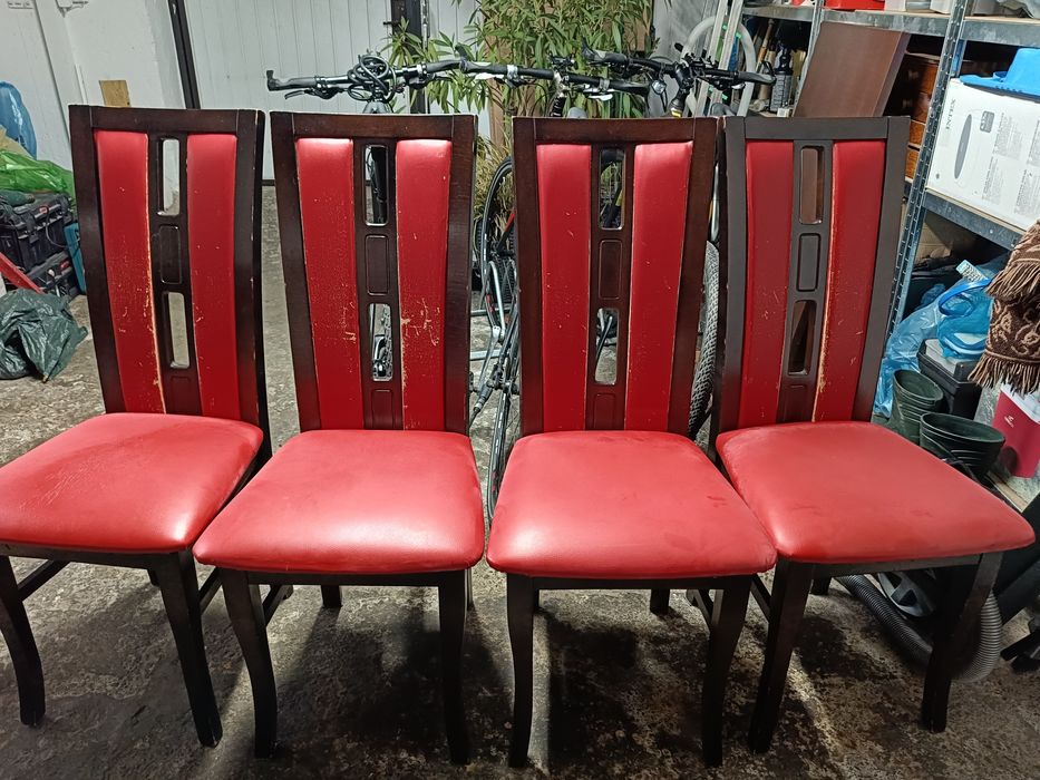 Krzesła 4 szt drewniane