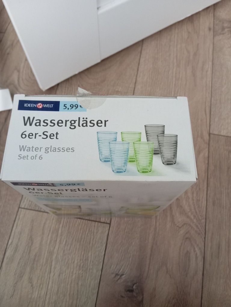 Zestaw szklanek 3 kolory