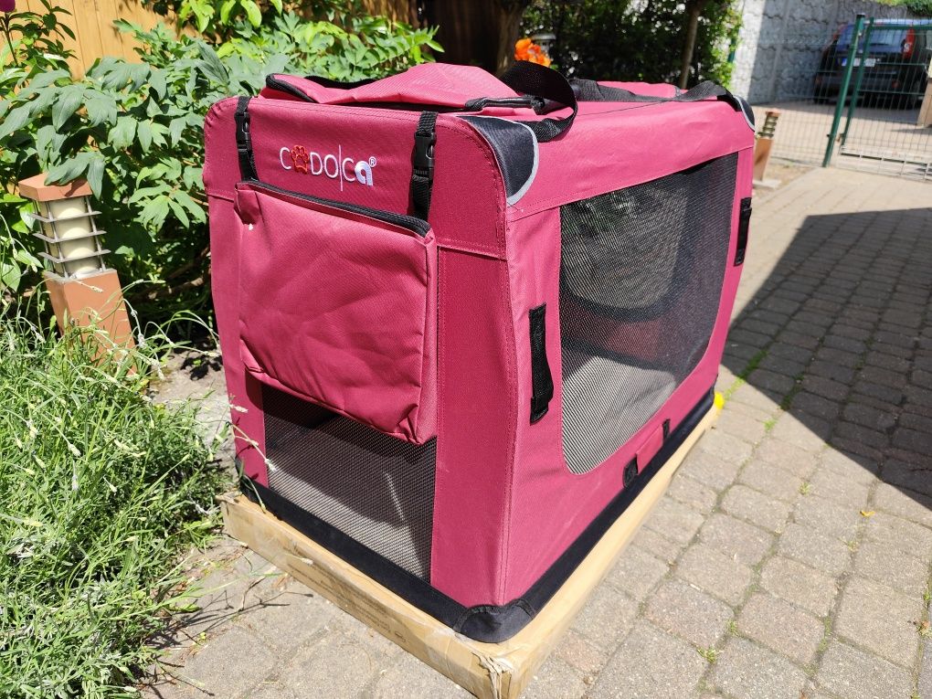Materiałowy transporter dla zwierząt 87x56x64 cm drobne defekty