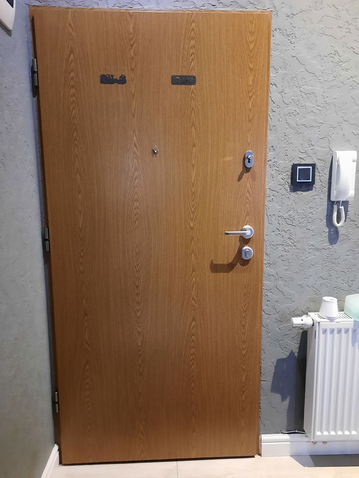Dzwi wejściowe brązowe