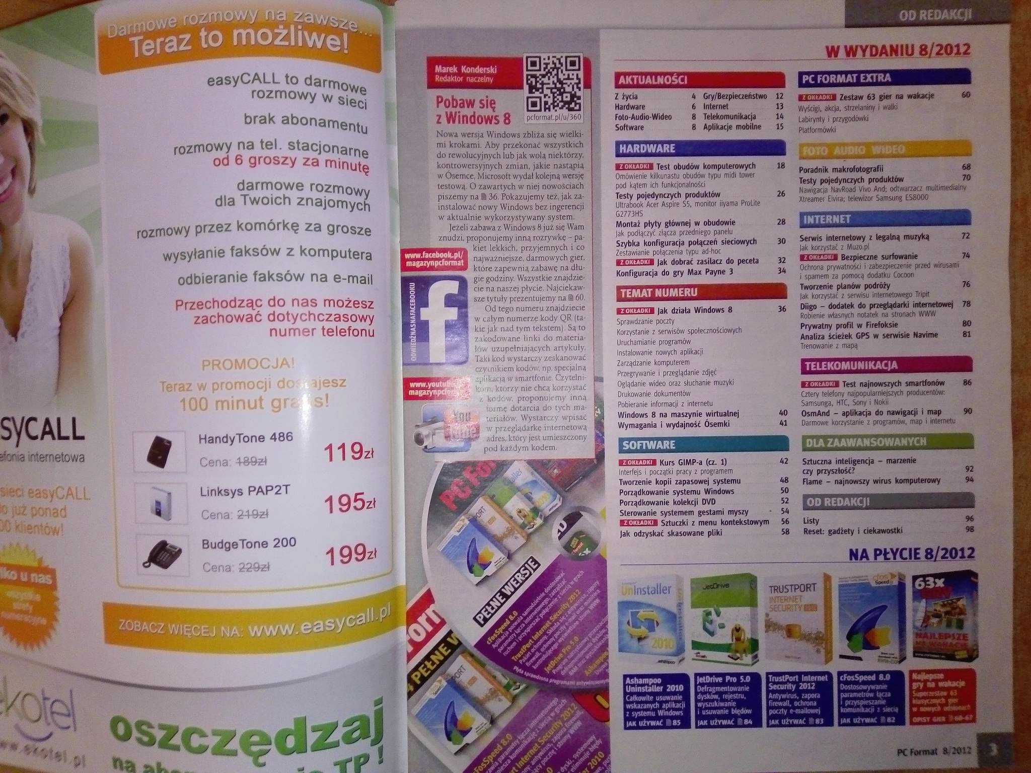 PC Format 8 2012 sierpień (144) Gazeta + płyta CD Czasopismo