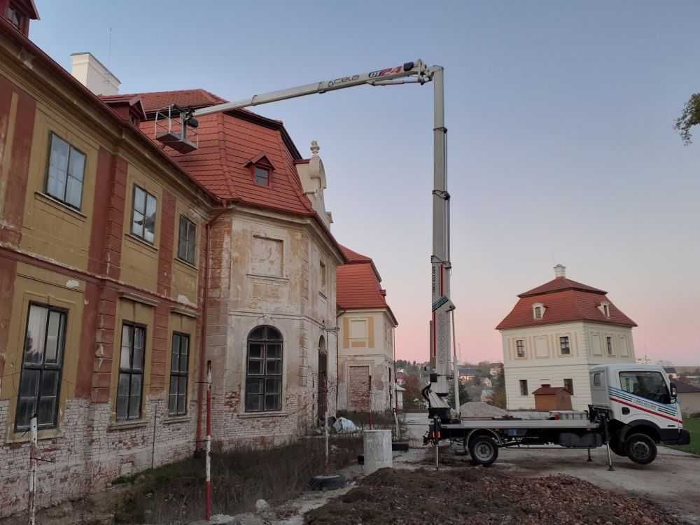 Wynajmę podnośnik koszowy, zwyżka, wysięgnik, Warszawa i okolice