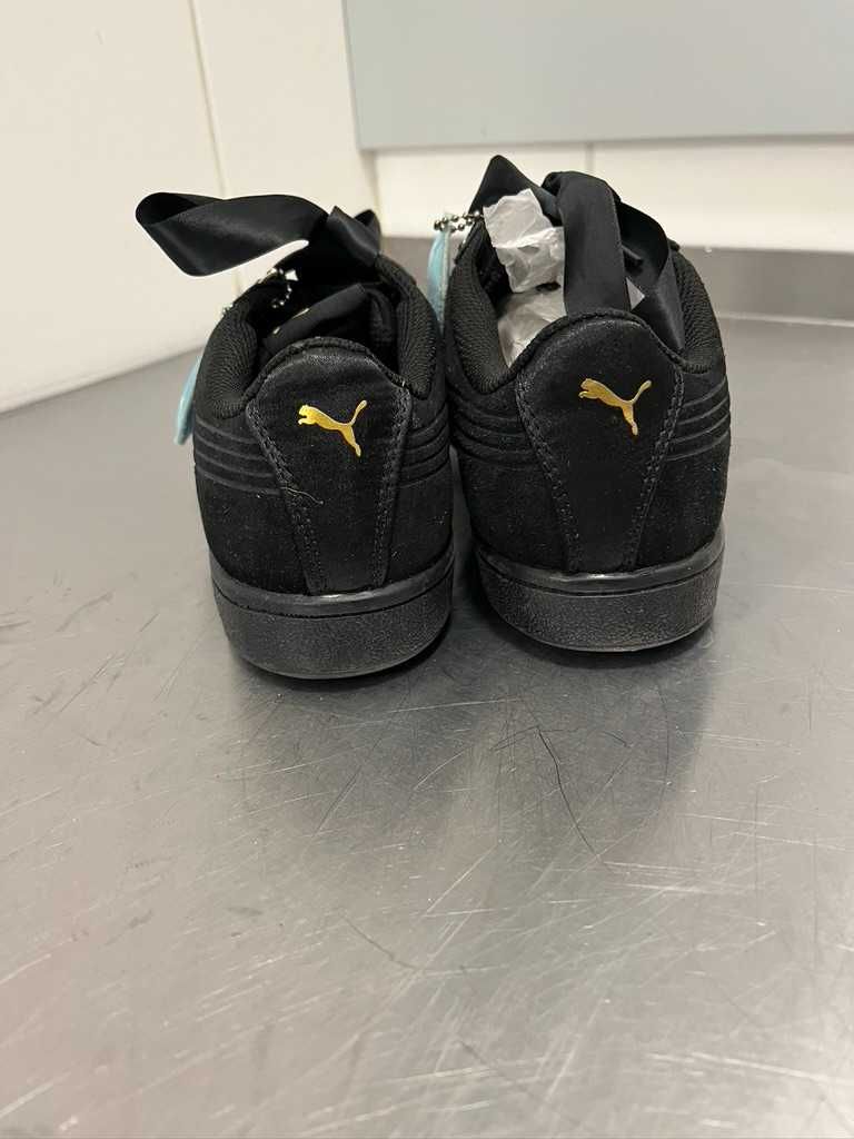 Puma czarne vikky ribbon satin