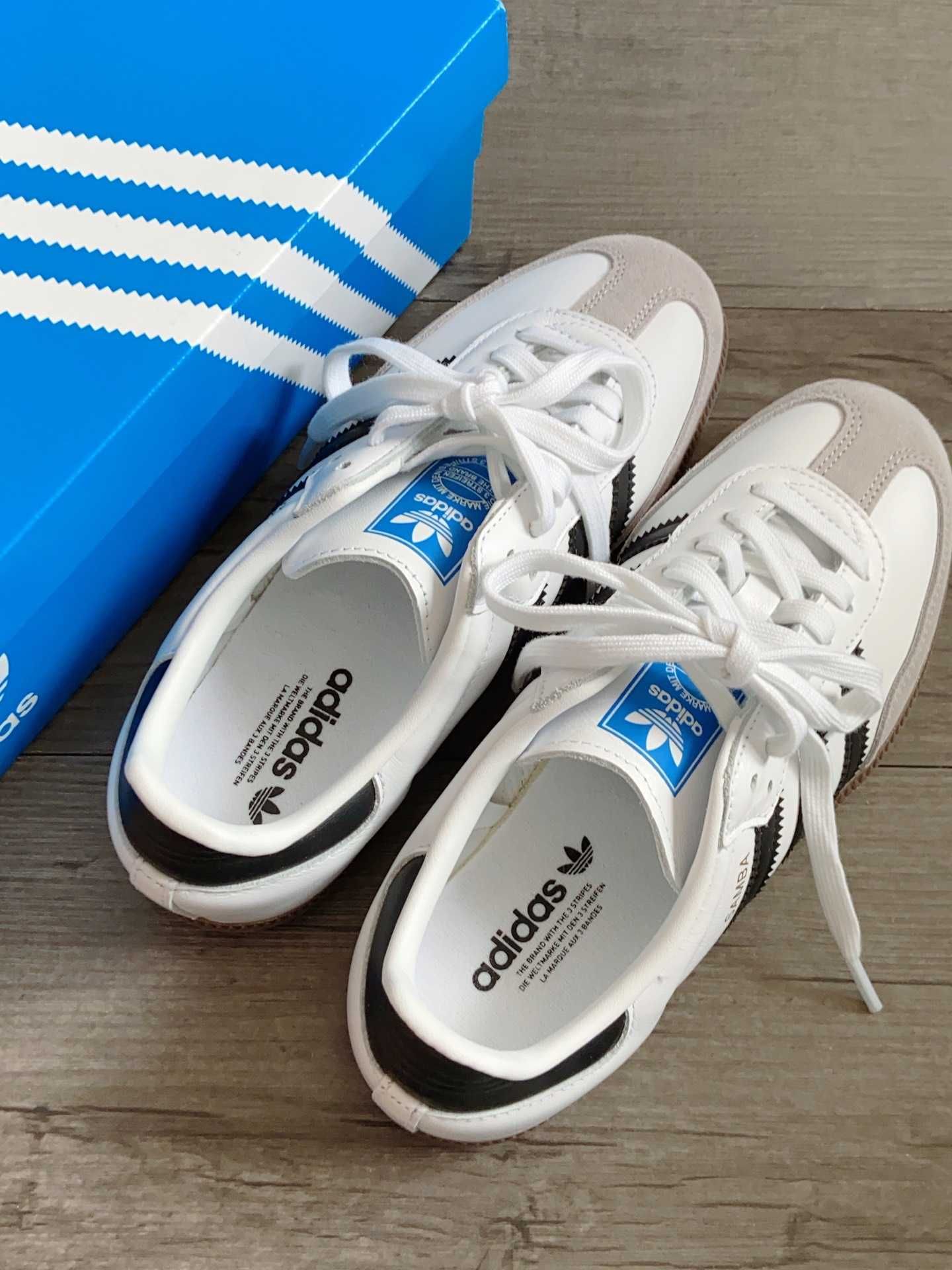 "Mazu Bless You"/buty/damskie*super*tanie/adidas*samba*0G*białe/r.40