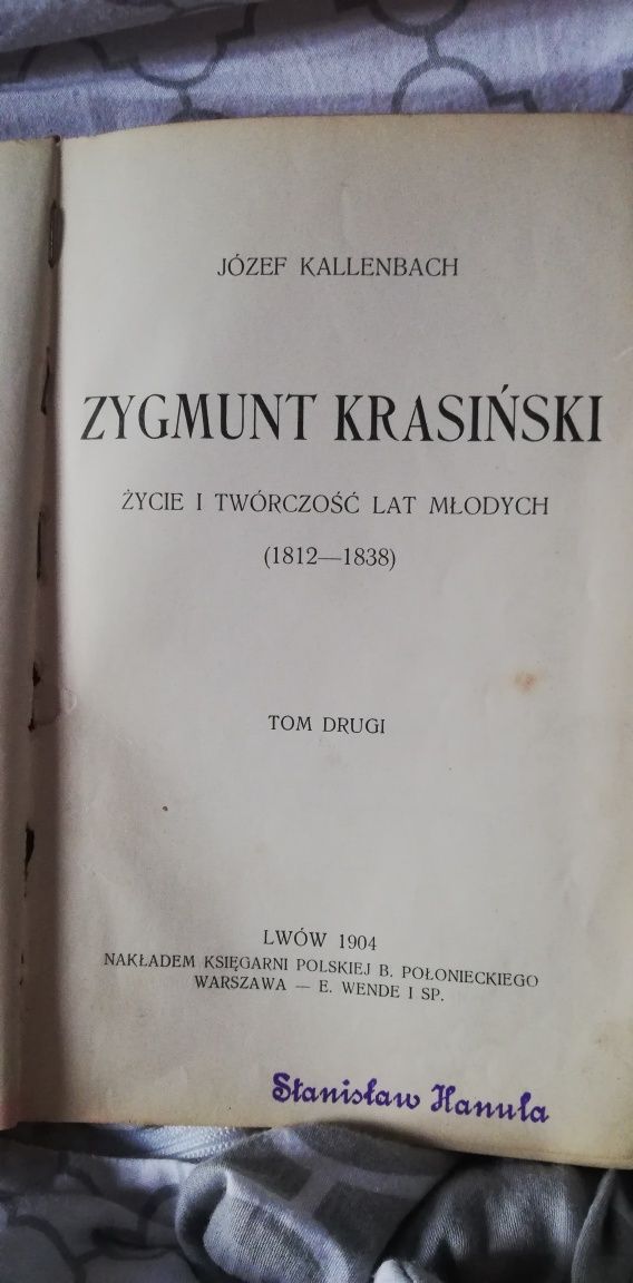 Zygmunt Krasiński tom. 2-Józef Kallenbach