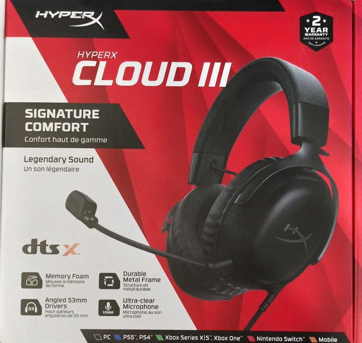 Słuchawki hyperx cloud III