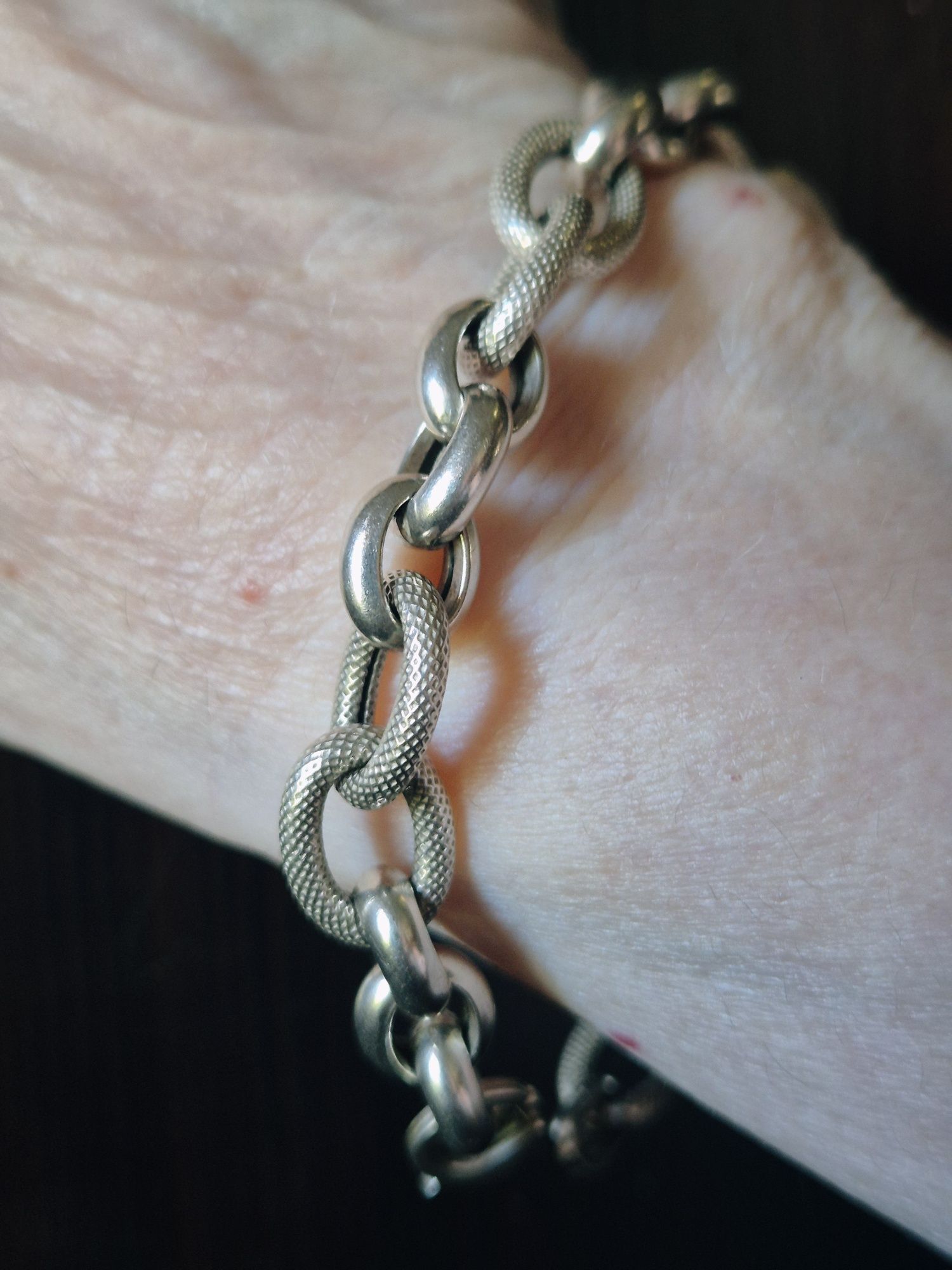 Pulseira em prata com 19 cm