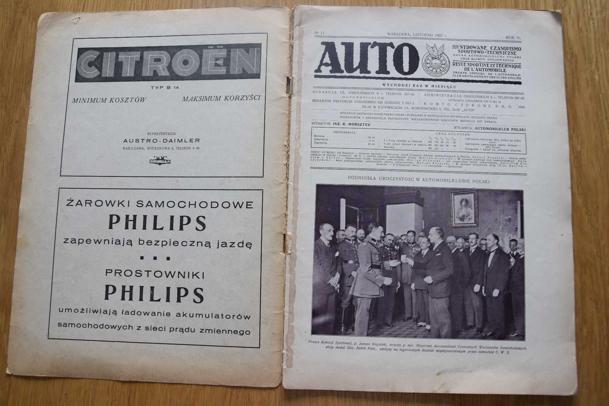 Czasopismo Auto katalog instrukcja FORD FIAT 1927