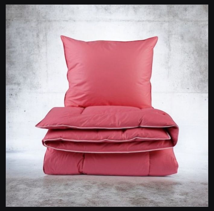 Komplet 4 cz. kołdra i 3x poduszka półpuch gęsi zestaw pościeli