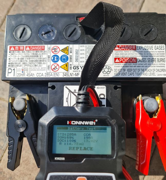 Акумулятор GS YUASA 45Ah CCA 286A 345LN1-MF Toyota Rav4 Hybrid