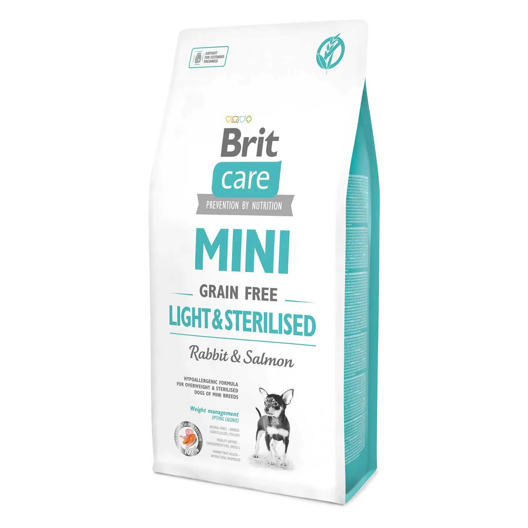 Brit Care GF Mini Light Sterilised корм для собак миниатюрных  2кг