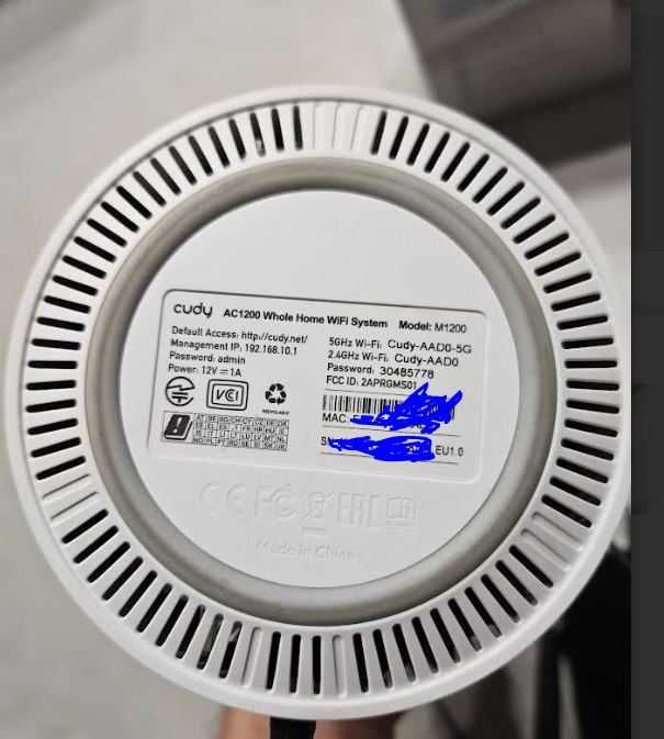 Zestaw router Cudy X6 Wi-Fi 6 + MESH M1200 x2