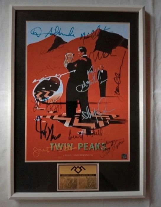 Moldura Série Twin Peaks com Autógrafos (A4)
