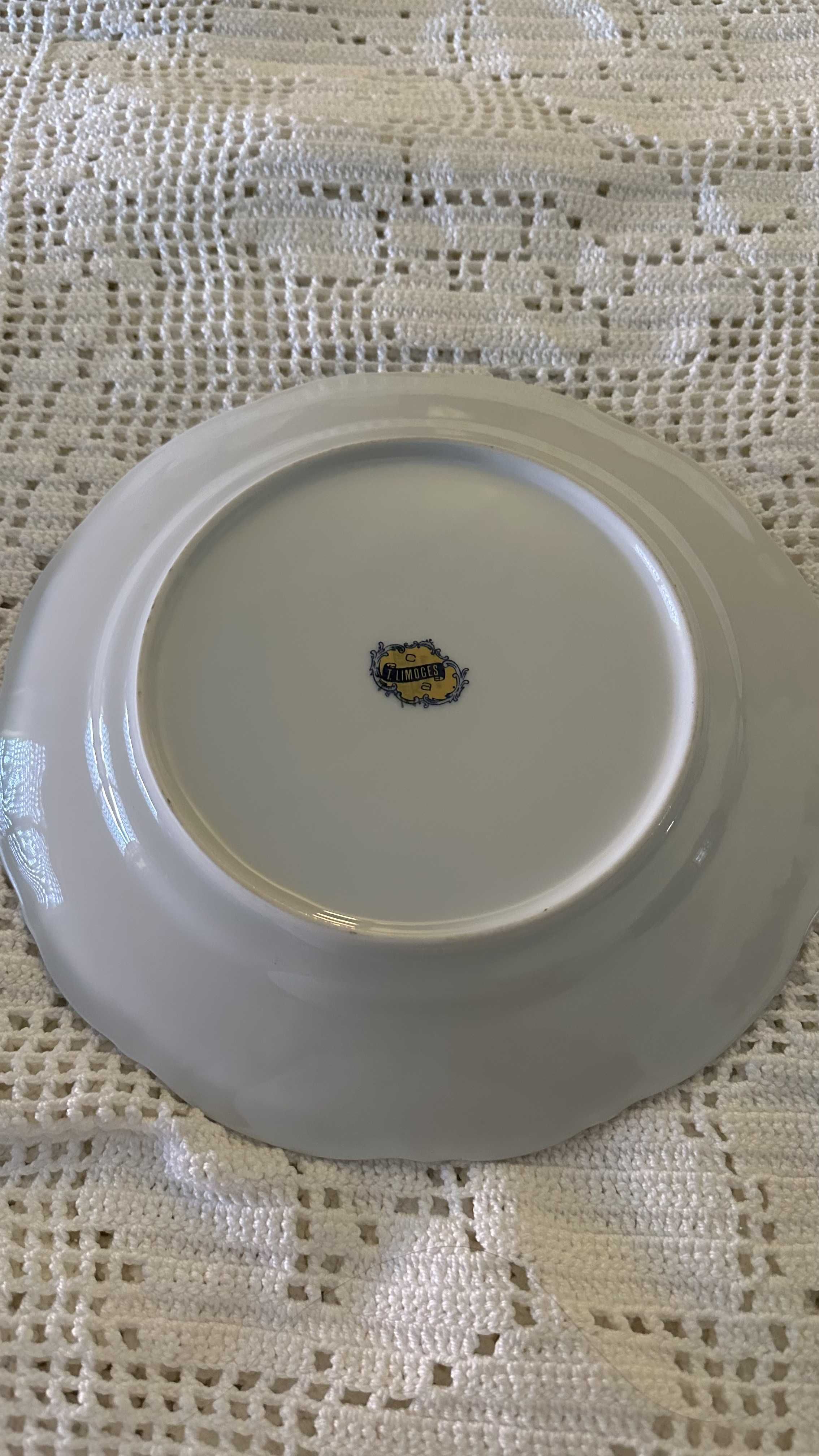 Prato decorativo em porcelana francesa – T. Limoges (vintage)