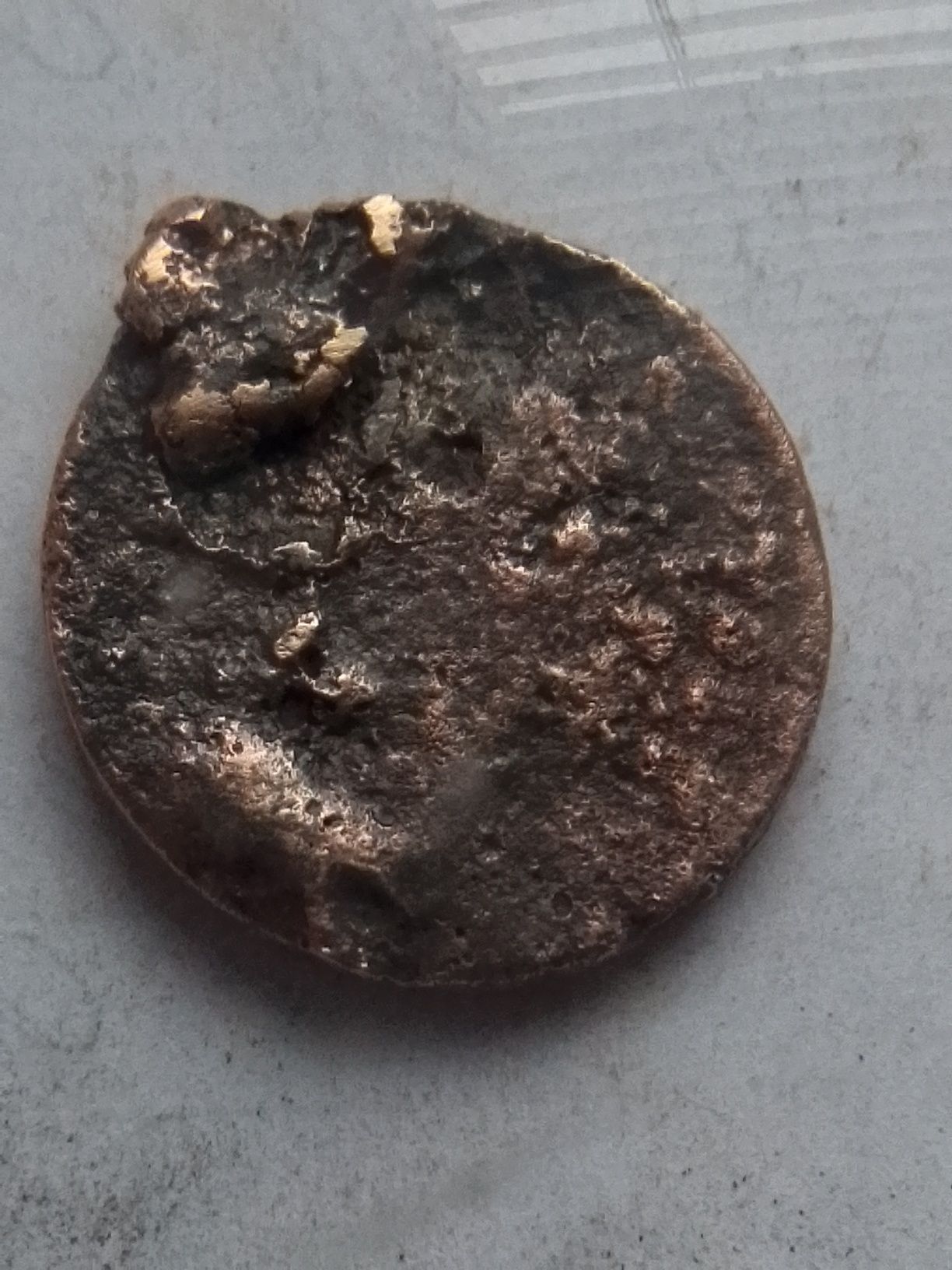 Monetą miedziana spaloną Poniatowskiego