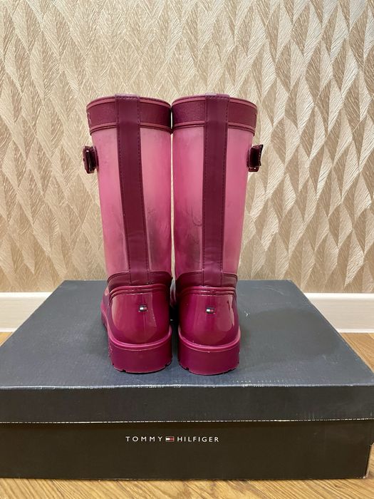 Гумові чоботи/ резиновые сапоги Tommy Hilfiger Translucent