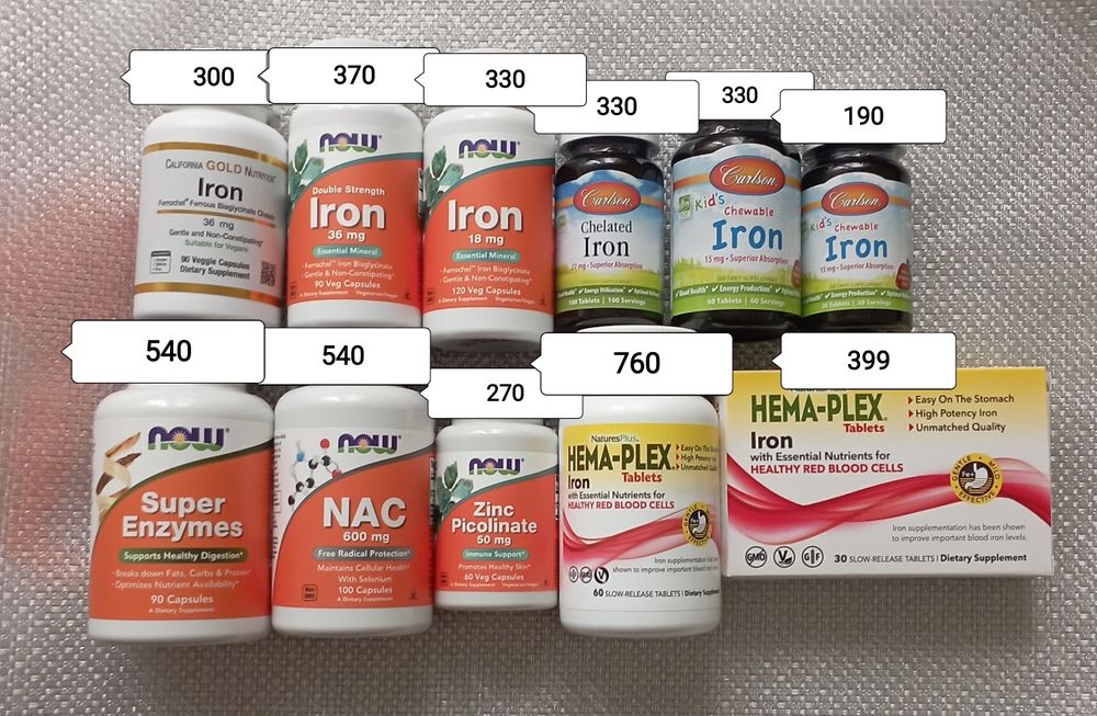 Залізо, в желейках kids, iron, hema-plex, zinc, цинк, NAC, Super enzym