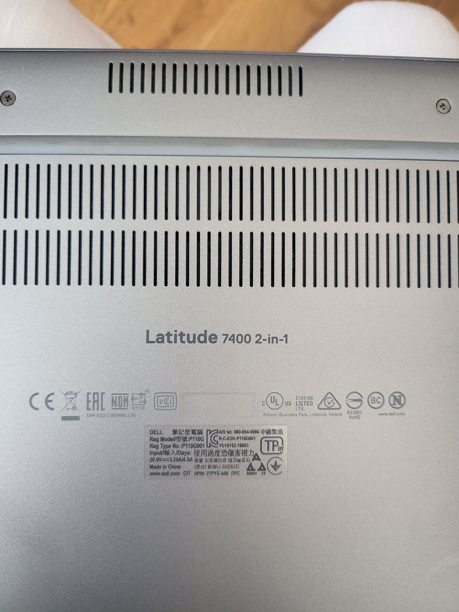 Dell latitude7400 2w1