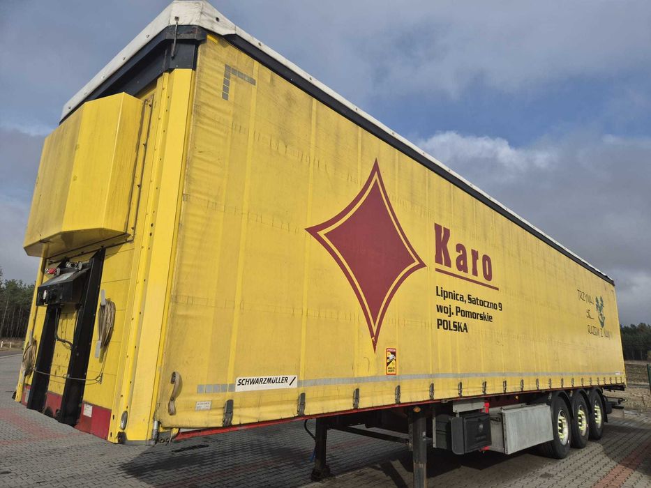 Naczepa, kurtyna ultra lekka do transportu papieru RH 160, 3-osiowa,