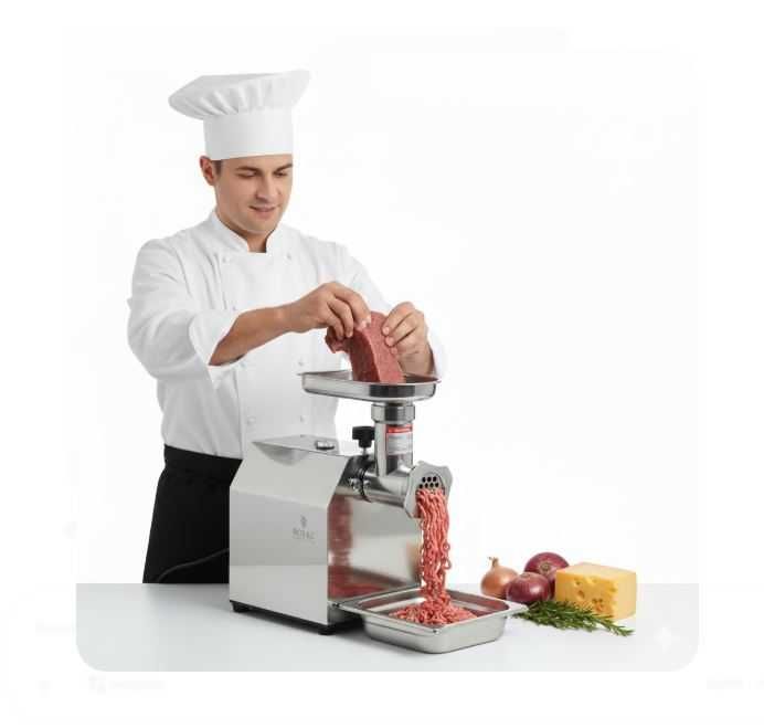 Maszynka WILK DO MIĘSA Profesjonalna 70kg/h | ROYAL CATERING | STAL