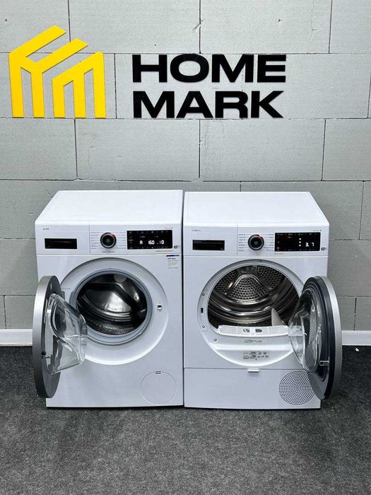 Пральна та сушильна машини Bosch Serie 8 WAXH2KOLSN та WTX8HKL9SN