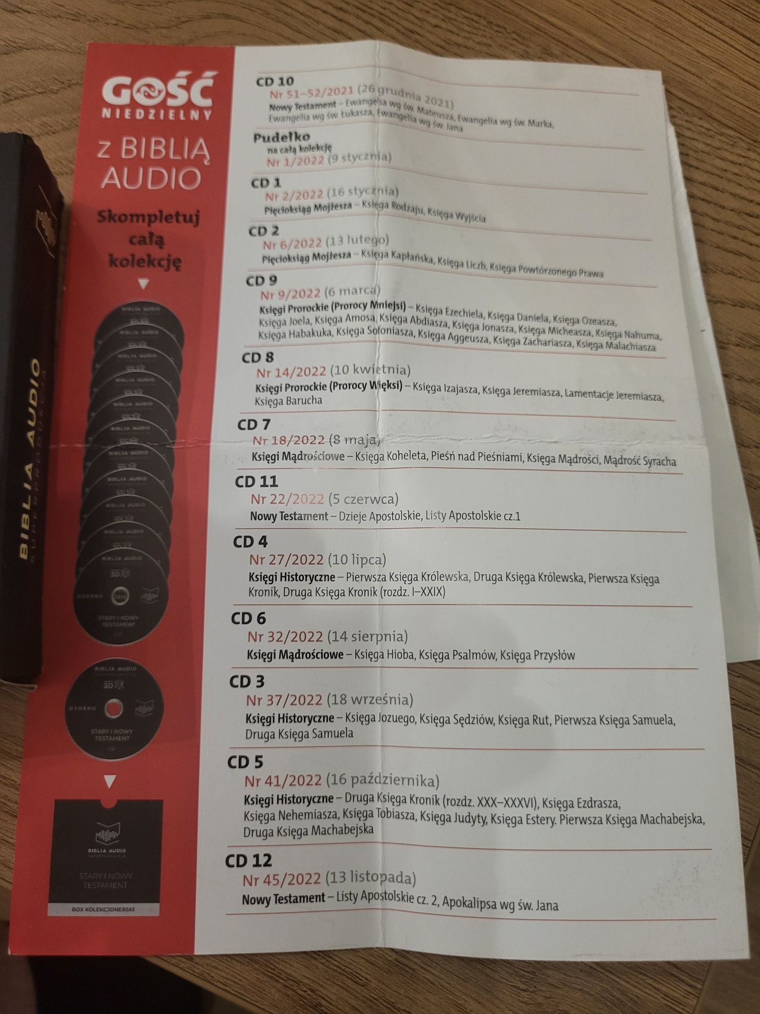 Płyty stary i nowy Testament caly zestaw