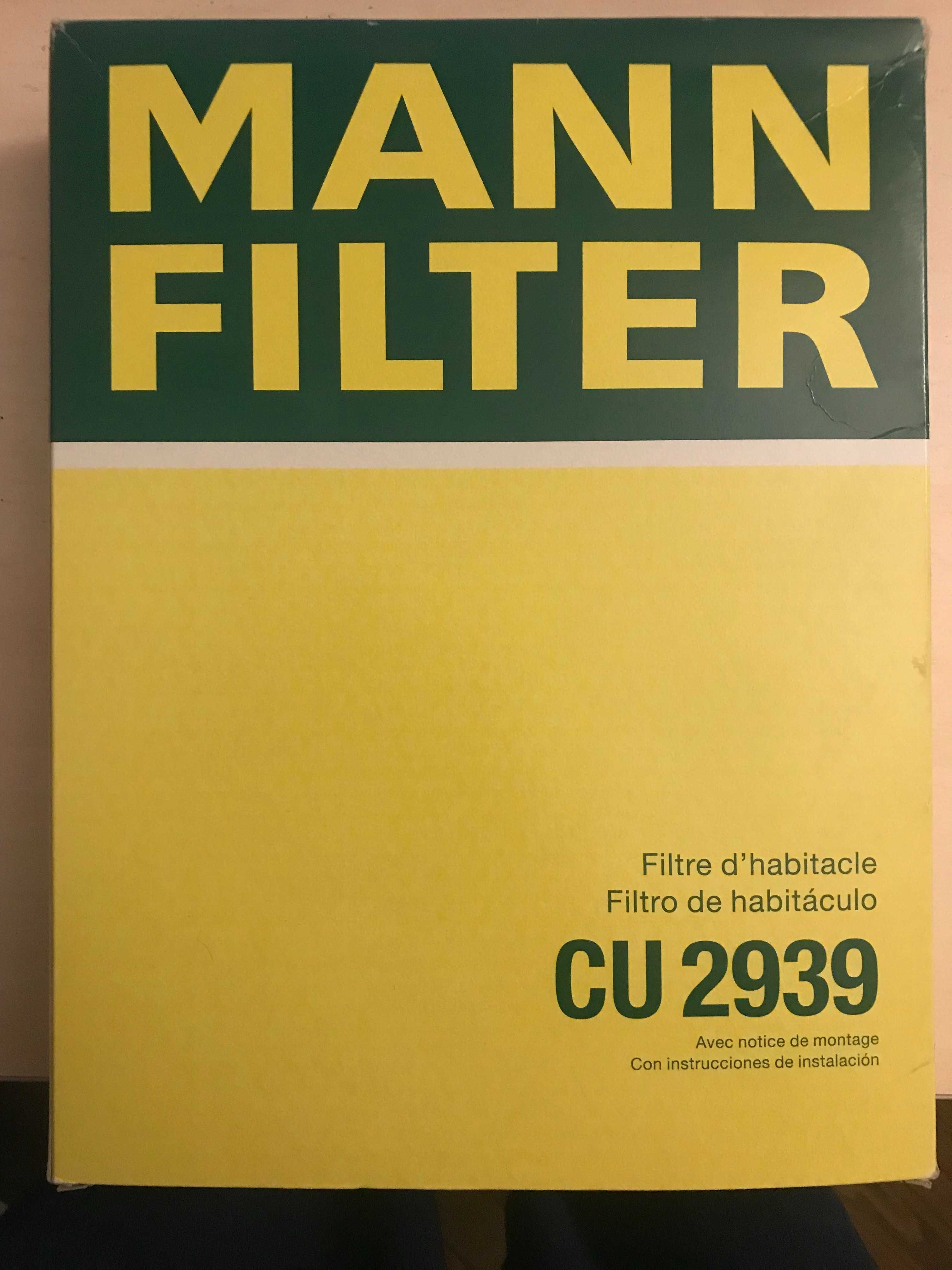 Фільтр салону  MANN-FILTER CU2939