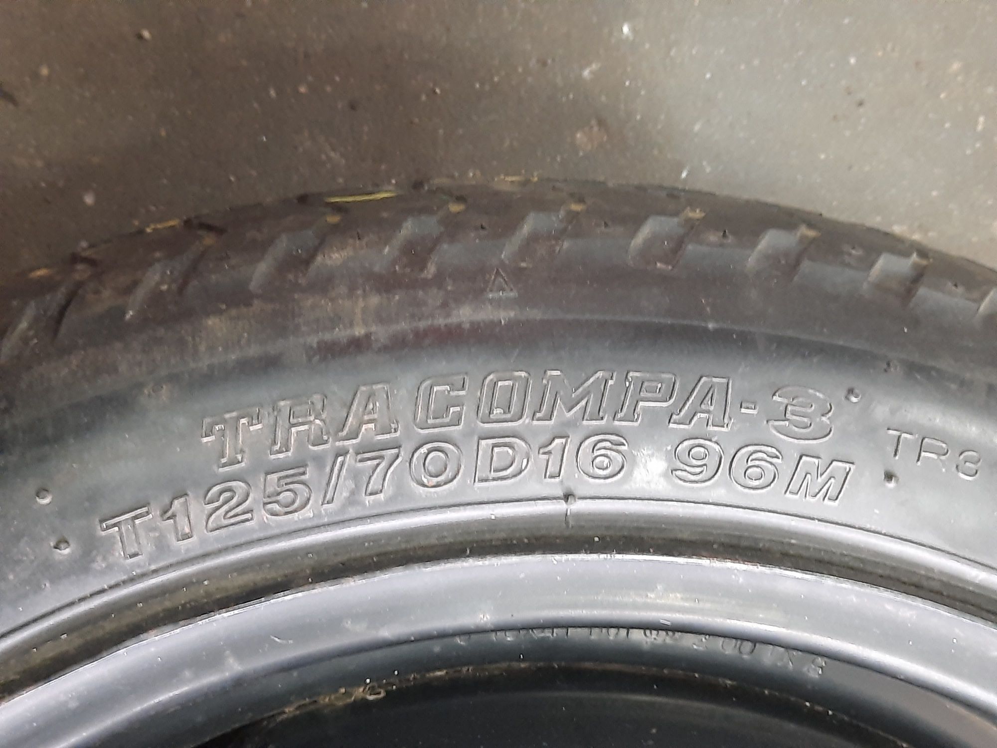 Koło dojazdowe T125/70R16 96M 5x100 Bridgestone