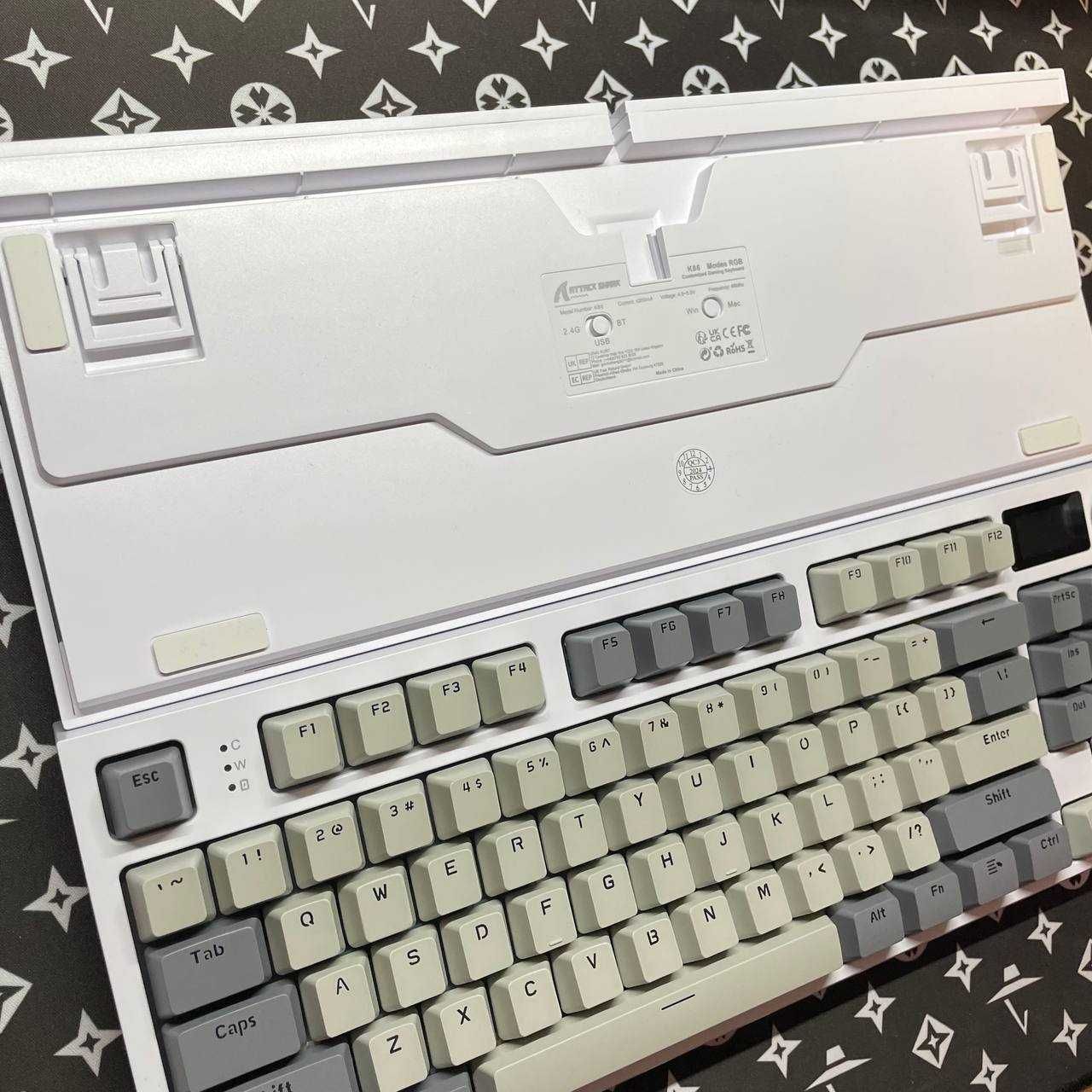 Механічна ігрова клавіатура 80% Attack Shark k86 (RGB)(Екран)