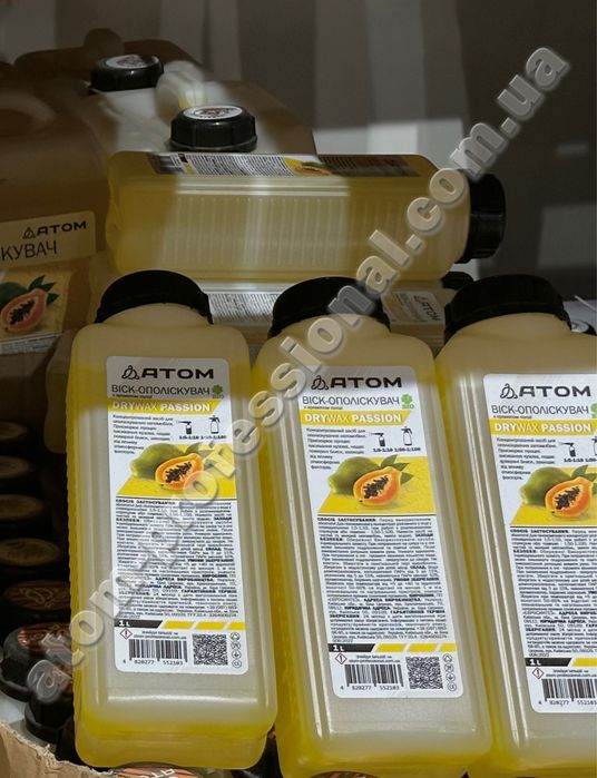 Віск-ополіскувач ATOM “DRY WAX CHERRY/ PASSION”, 1л
